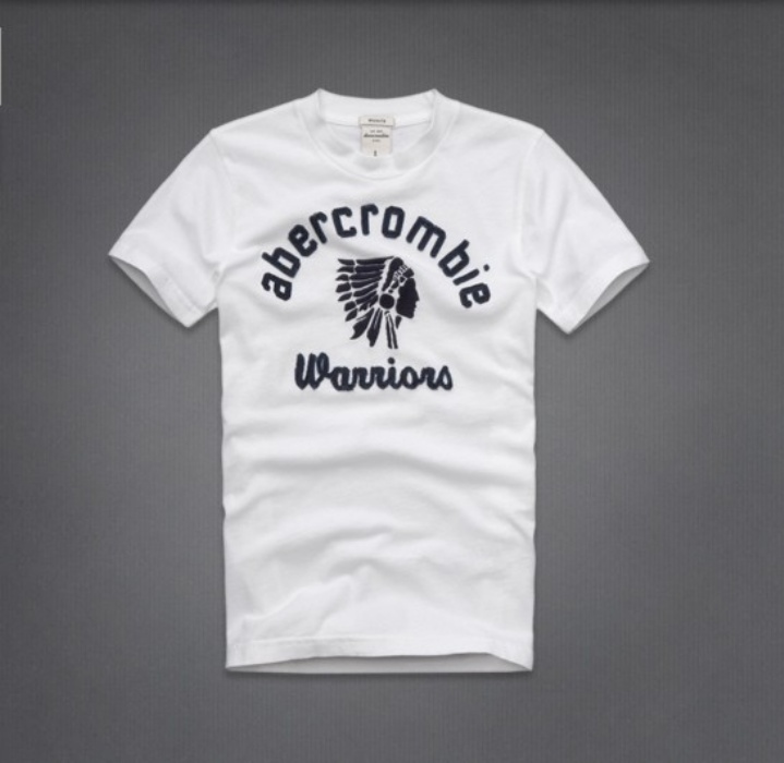 Abercrombie Fitch Hombres De Cuello Redondo Corto Remera AF5191